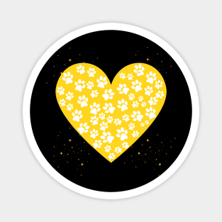 Colleen Diemer's Sparkling Dog Heart Magnet